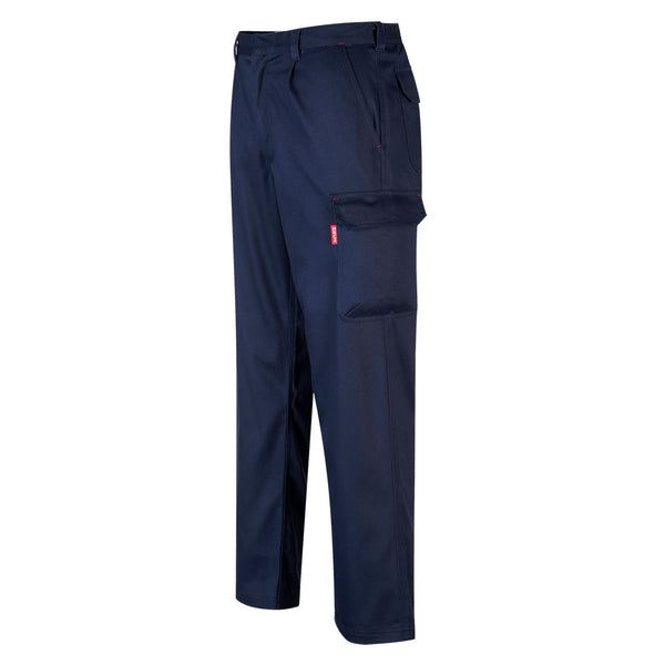 Portwest BZ31 Bizweld FR Cargo Trousers in navy, front view