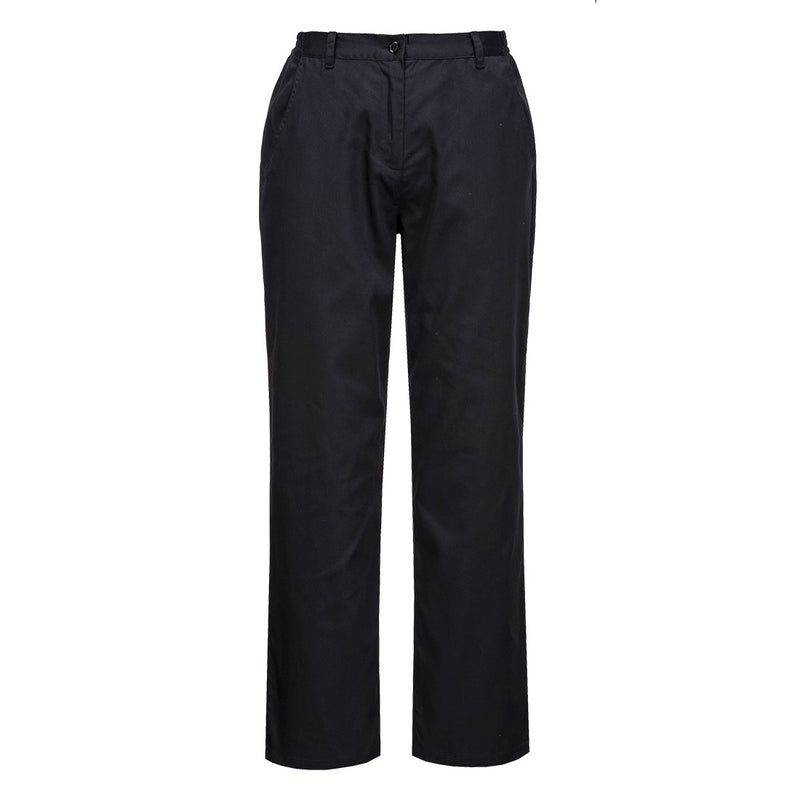 Portwest Rachel Women's Chef's Trouser in black.
