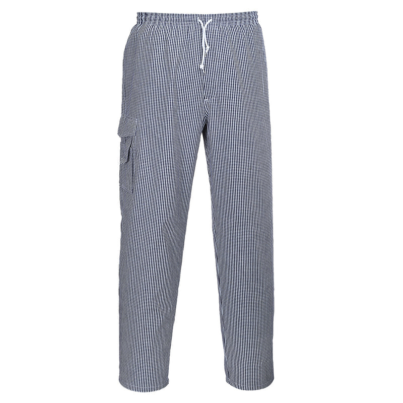 Portwest Chester Chef's Trouser in a small black and white check.