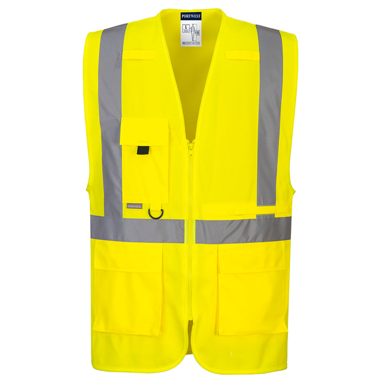 Gentle yellow ribbed fabric, perfect for comfortable apparel.