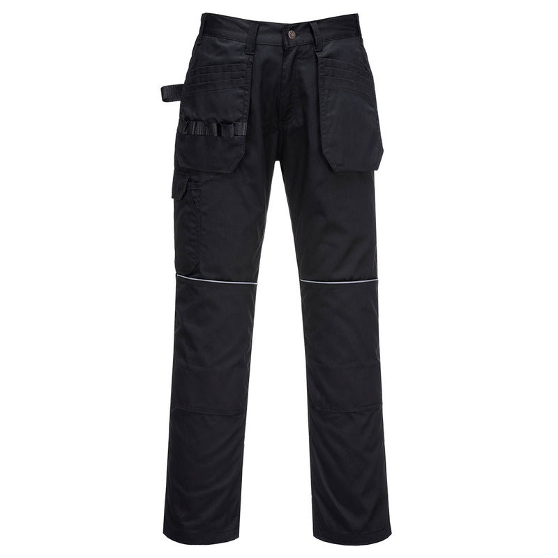 Portwest C720 Tradesman Holster Trousers in black.