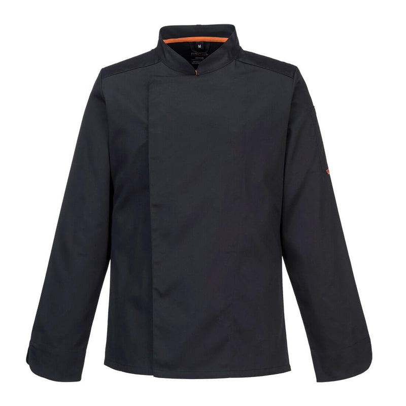 Portwest stretch MeshAir Pro long sleeve jacket C846 in black.