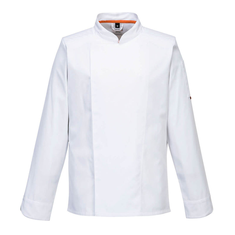 Portwest stretch MeshAir Pro long sleeve jacket C846 in white.