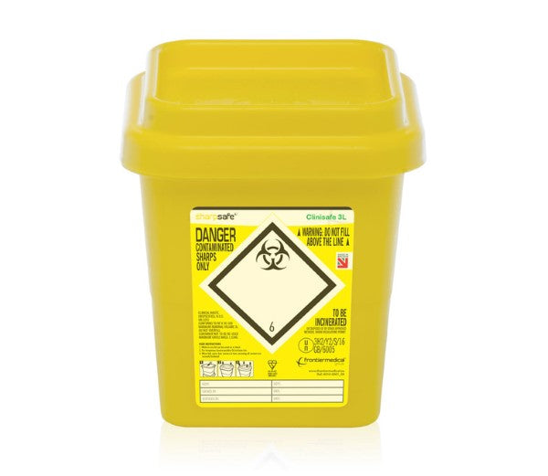 Clinisafe Click Medical Sharp Safe Container 3 Liter