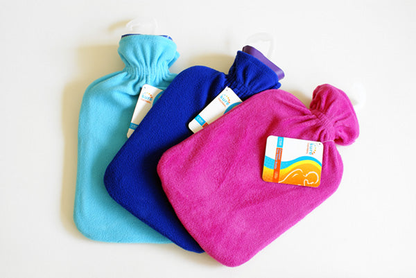 Click Medical Hot Water Bottle With Fleece Cover