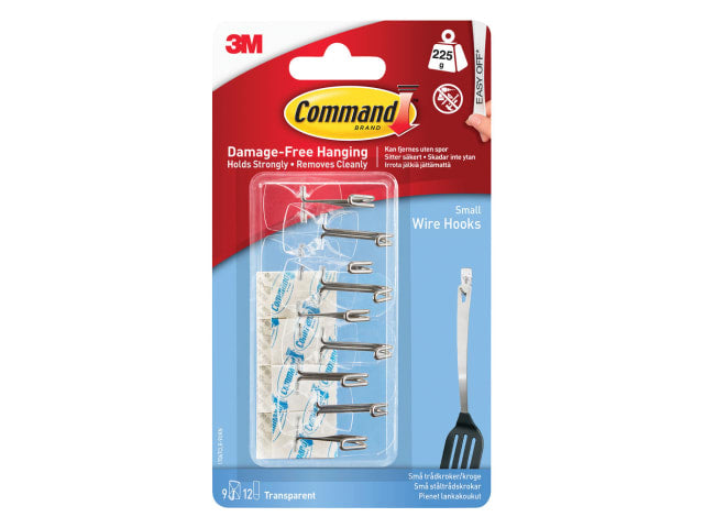 Command Clear Wire Hooks Value Pack (Pack 9)