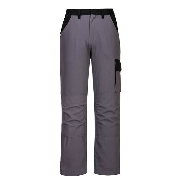 Portwest Poznan Cotton Trouser in graphite grey.