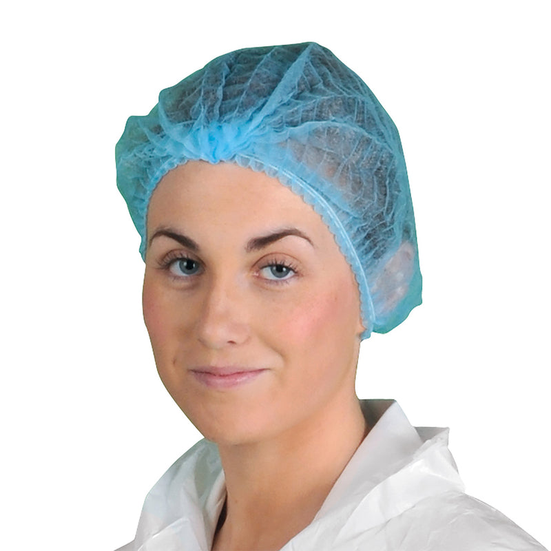 Blue Portwest disposable PP mob cap for hygiene