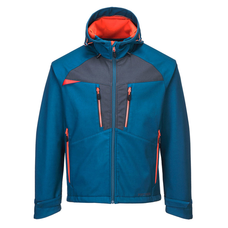 Maroon Portwest DX4 Softshell 3L jacket offering excellent protection and comfort.