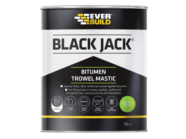Everbuild Black Jack 903 Bitumen Trowel Mastic