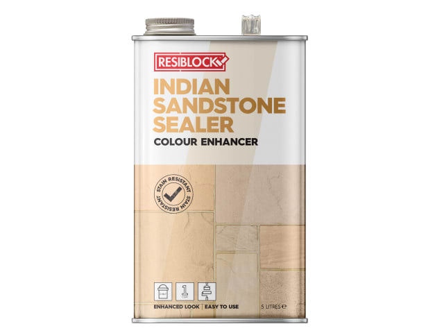 Everbuild Resiblock Indian Sandstone Sealer Colour Enhancer 5 litre
