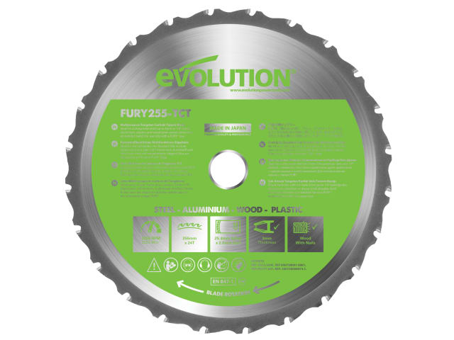 Evolution FURY® Multipurpose TCT Circular Saw Blade