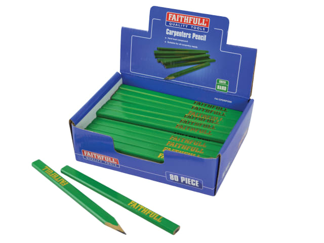 Faithfull Carpenter's Pencils Display