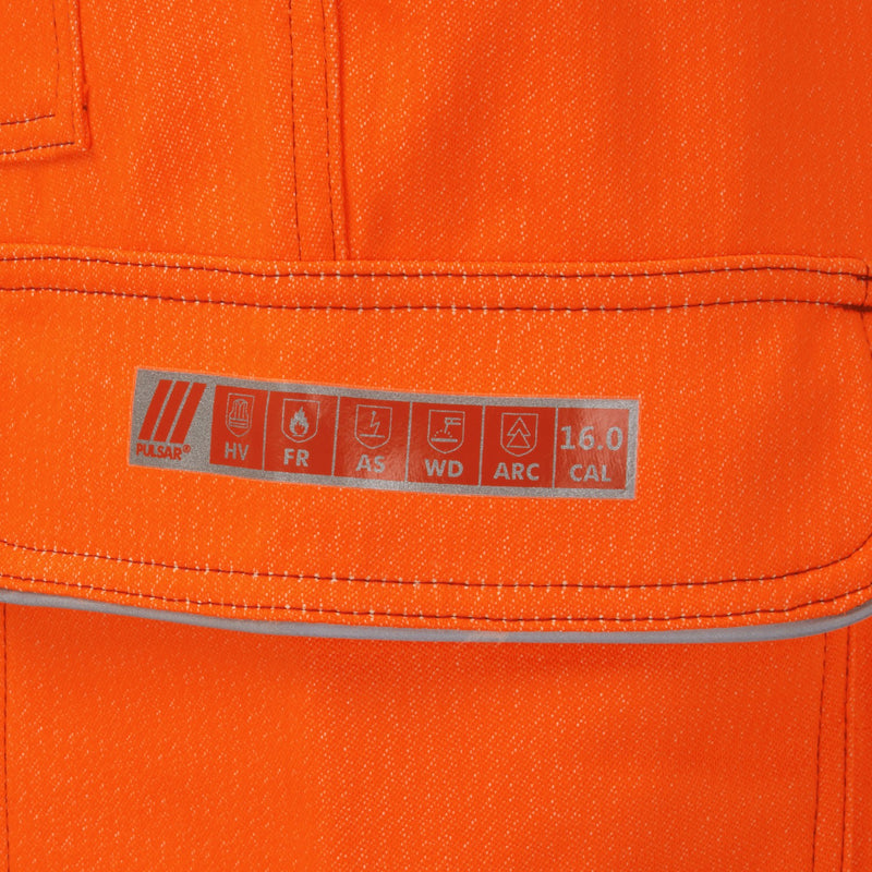 Pulsar Rail Spec Flame Retardant Ast Arc Hi-Vis Combat Trousers - PRARC07 Orange
