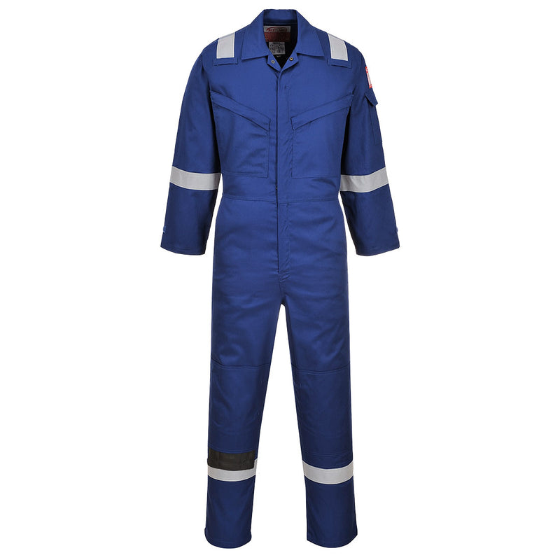 Portwest FR21 royal blue flame-resistant coverall – 210g anti-static safety clothing