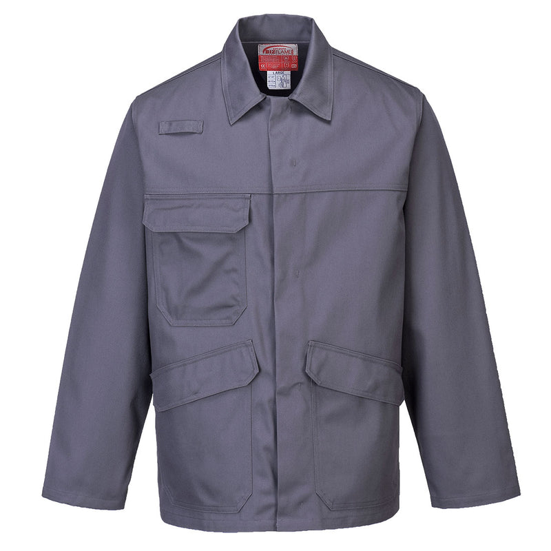 Portwest FR35 grey Bizflame Pro jacket – durable flame-resistant safety outerwear