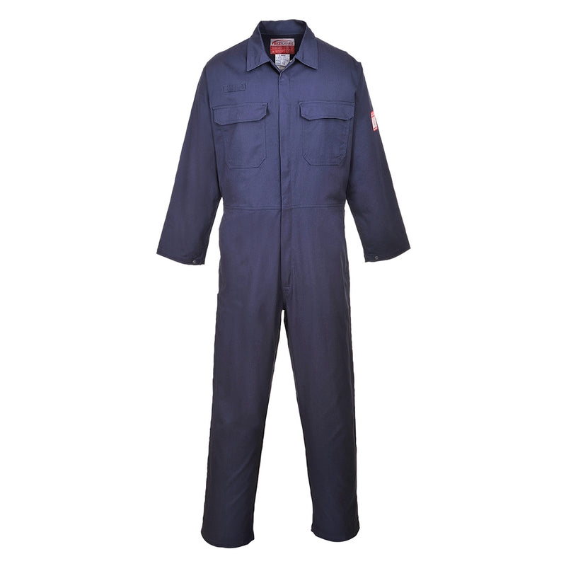 Navy Portwest Bizflame Pro Coverall FR38 with flame-resistant and antistatic protection