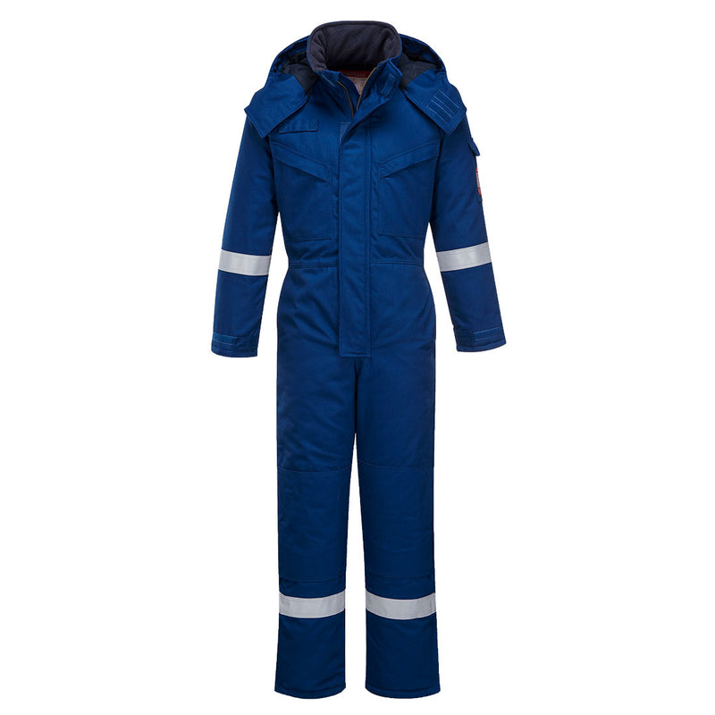 Portwest FR Anti-Static Winter Coverall FR53 in red and black for flame and cold protection