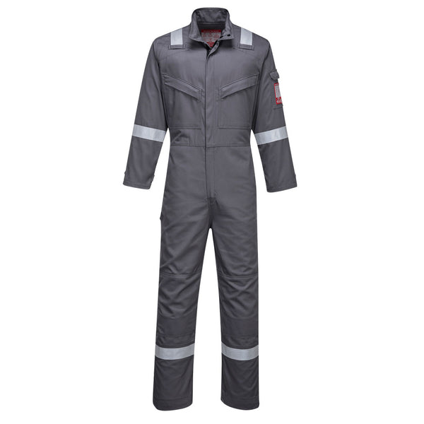 Grey Portwest Bizflame Ultra Coverall FR93 with multiple pockets and superior protection