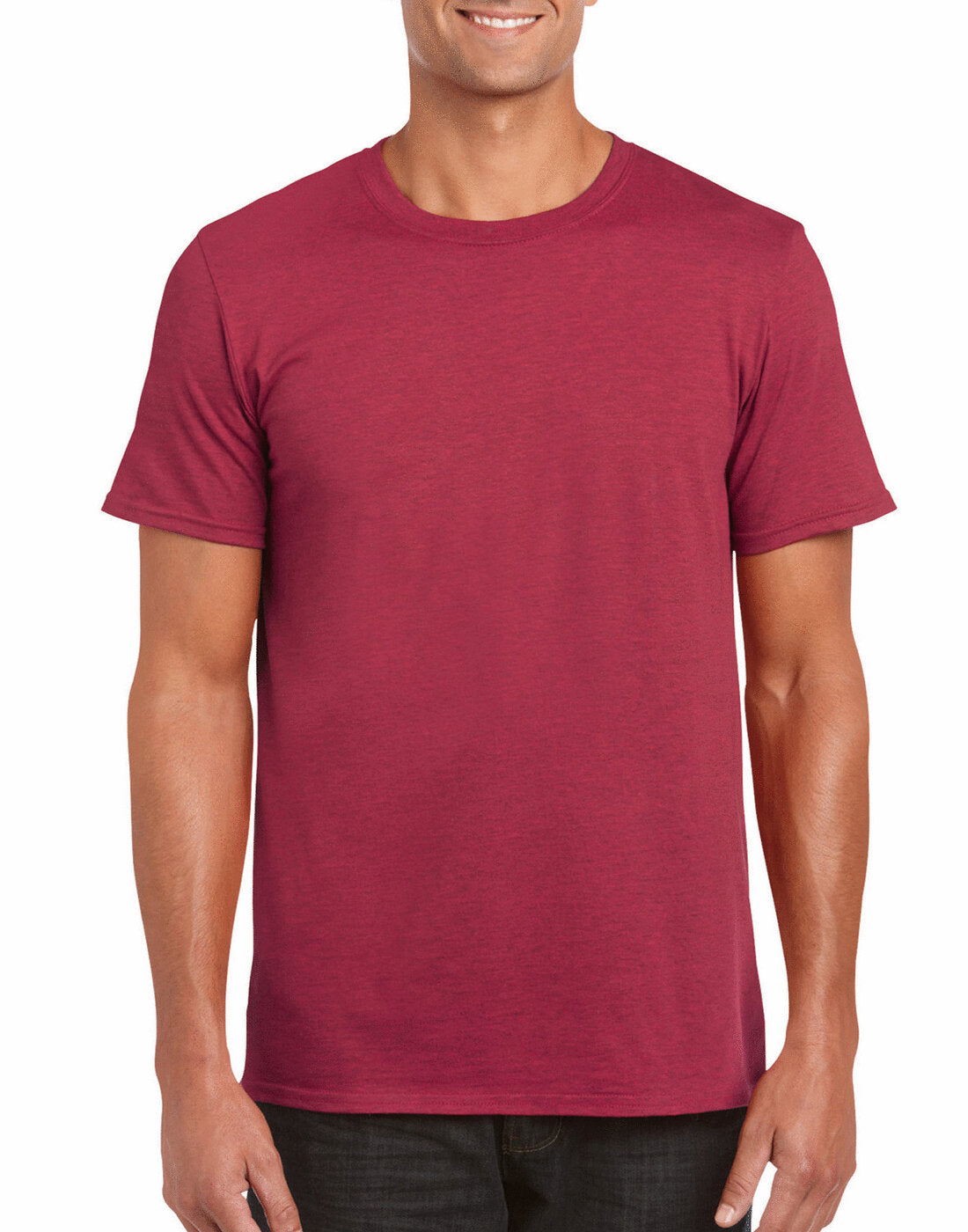 Gildan Adult Softstyle Ringspun T-Shirt - GD01 - Antique Cherry Red
