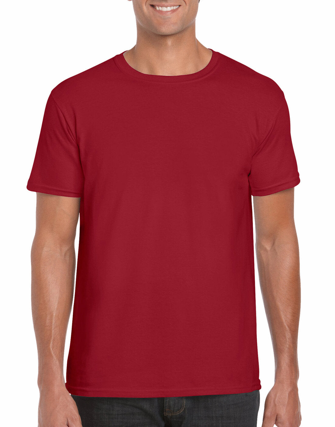 Gildan Adult Softstyle Ringspun T-Shirt - GD01 - Cherry Red
