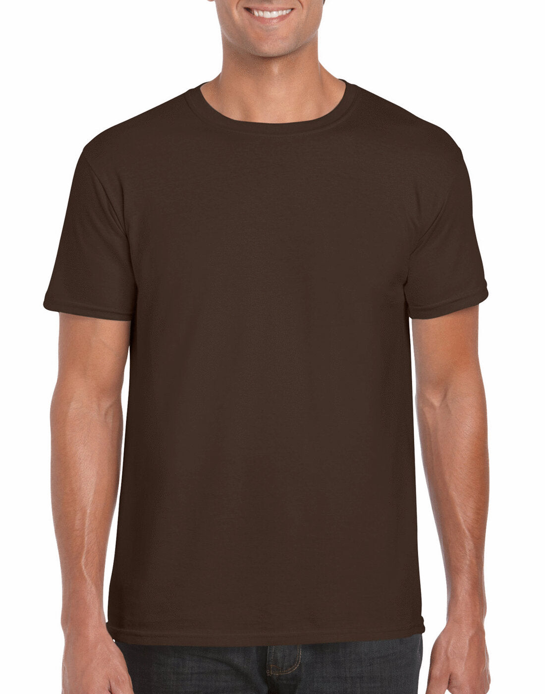 Gildan Adult Softstyle Ringspun T-Shirt - GD01 - Dark Chocolate