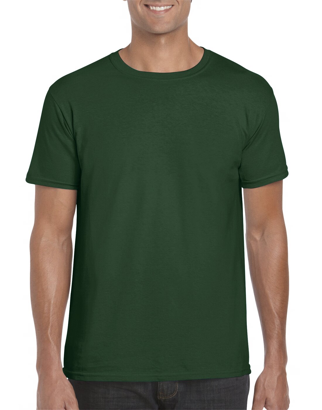 Gildan Adult Softstyle Ringspun T-Shirt - GD01 - Forest Green