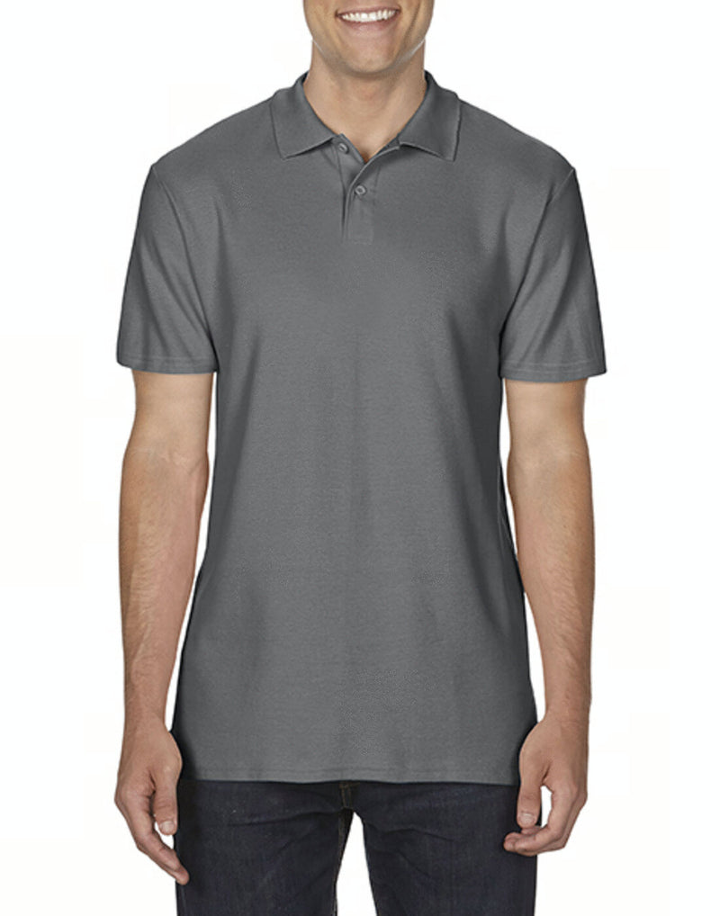 Gildan Softstyle Double Pique Polo - Charcoal