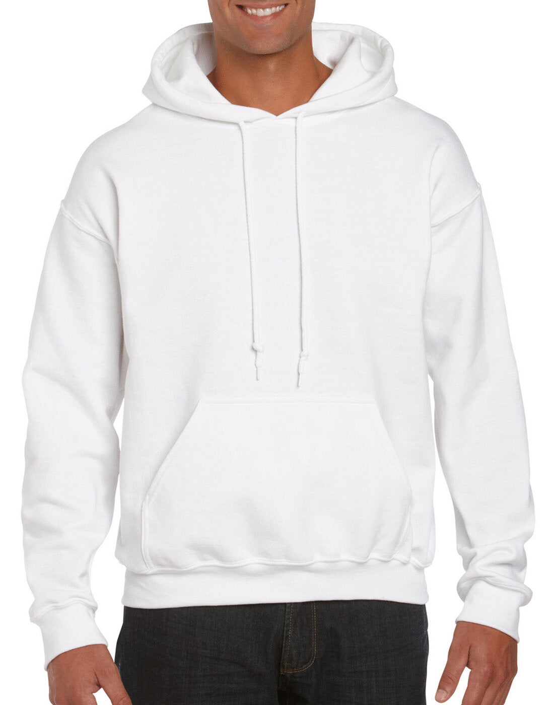 Gildan Dryblend Adult Hooded Sweatshirt - White
