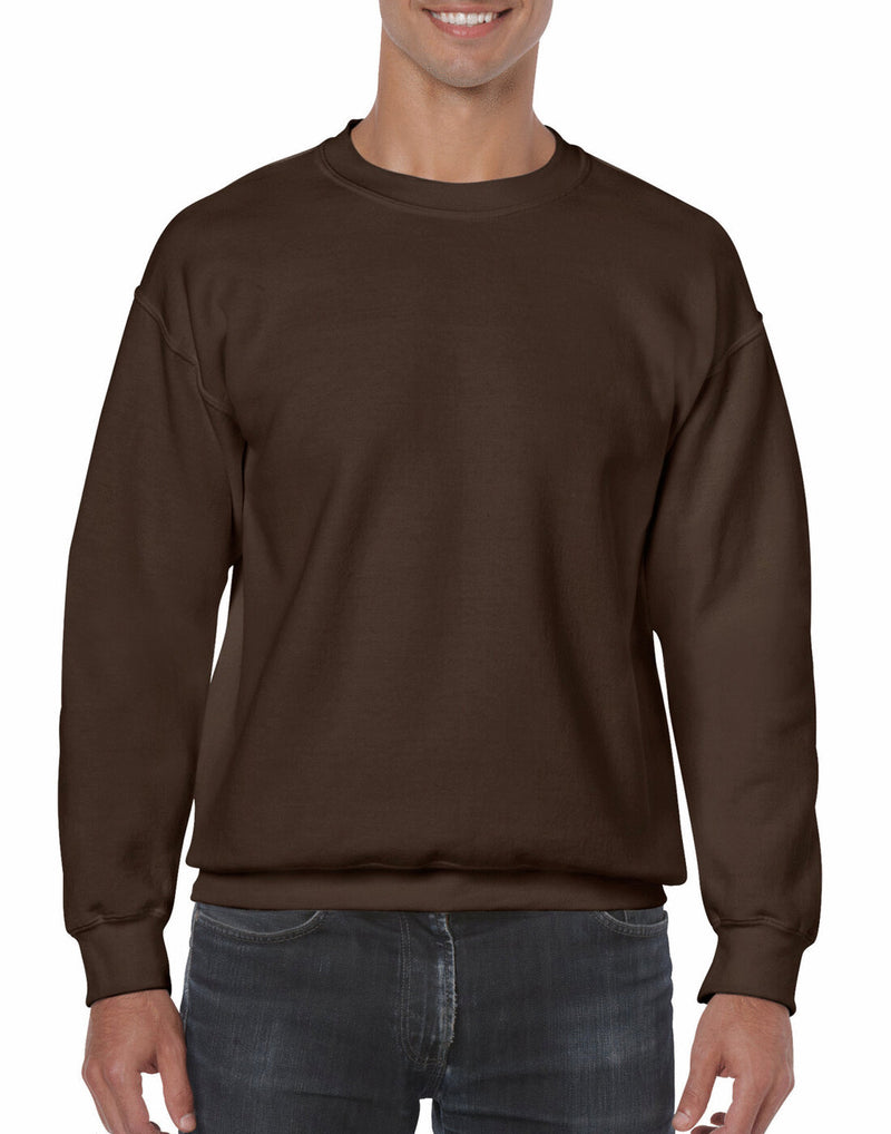 Gildan Heavyblend Adult Crew Neck Sweat - Dark Chocolate