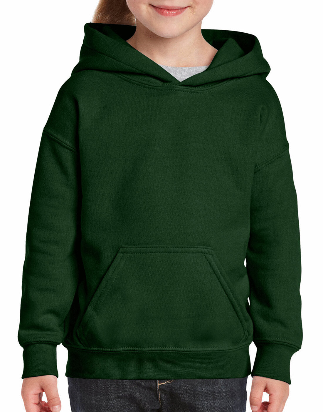 Gildan Kids Heavy Blend Hooded Sweatshirt - Forrest Green