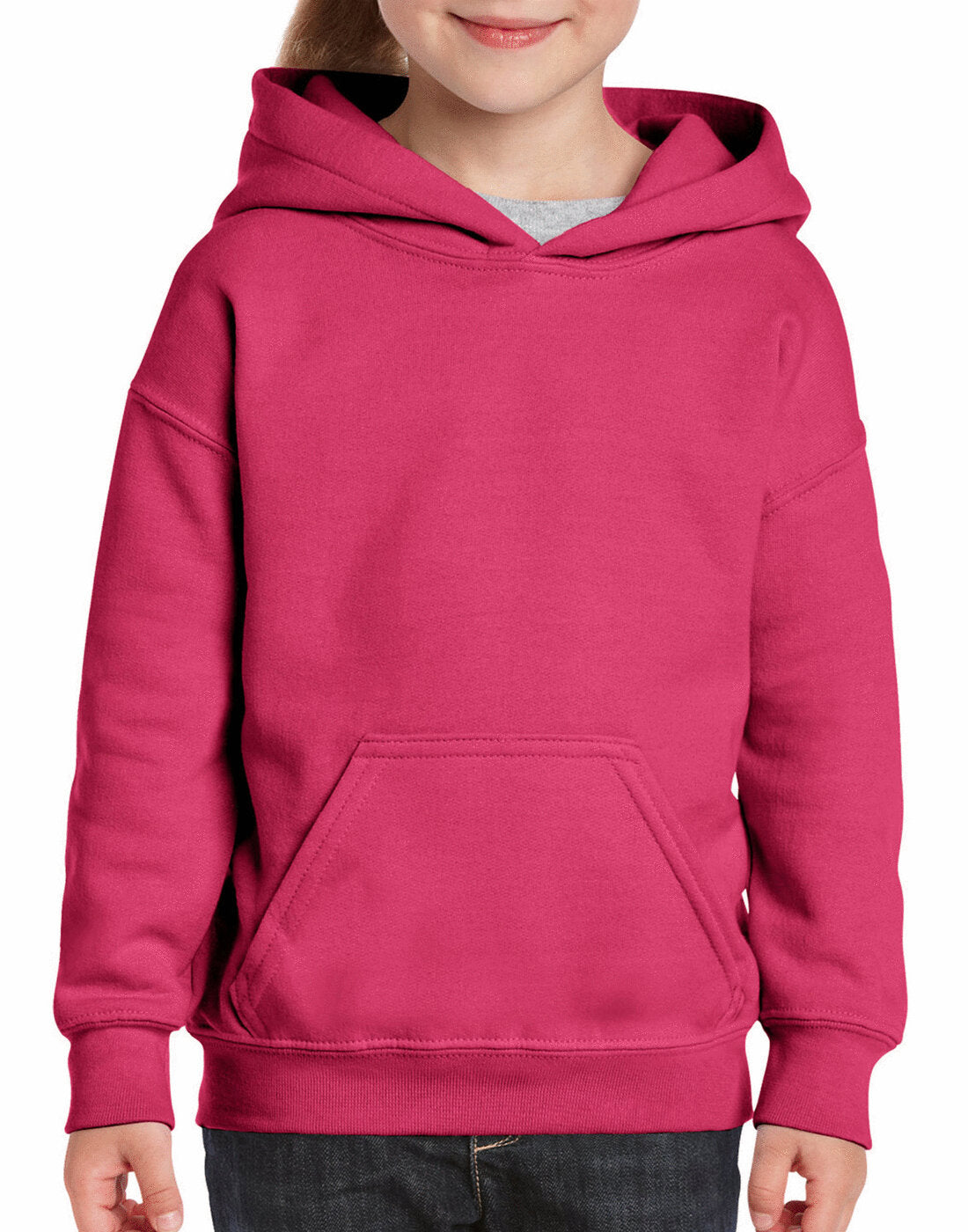 Gildan Kids Heavy Blend Hooded Sweatshirt - Heliconia
