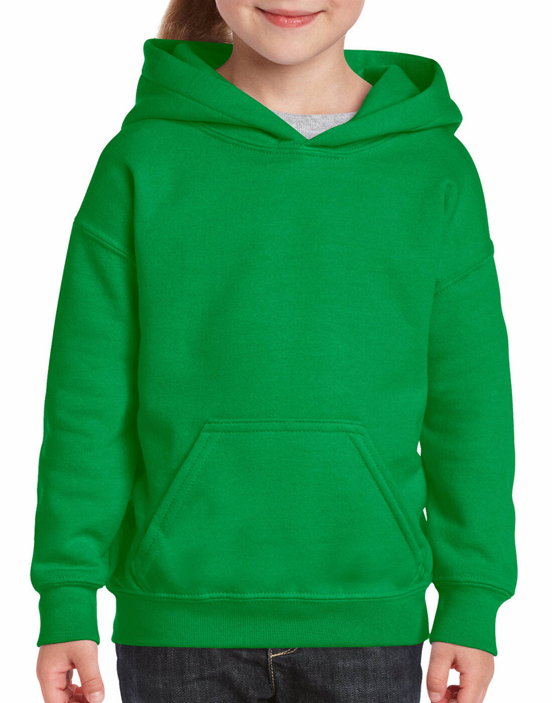 Gildan Kids Heavy Blend Hooded Sweatshirt - Irish Green