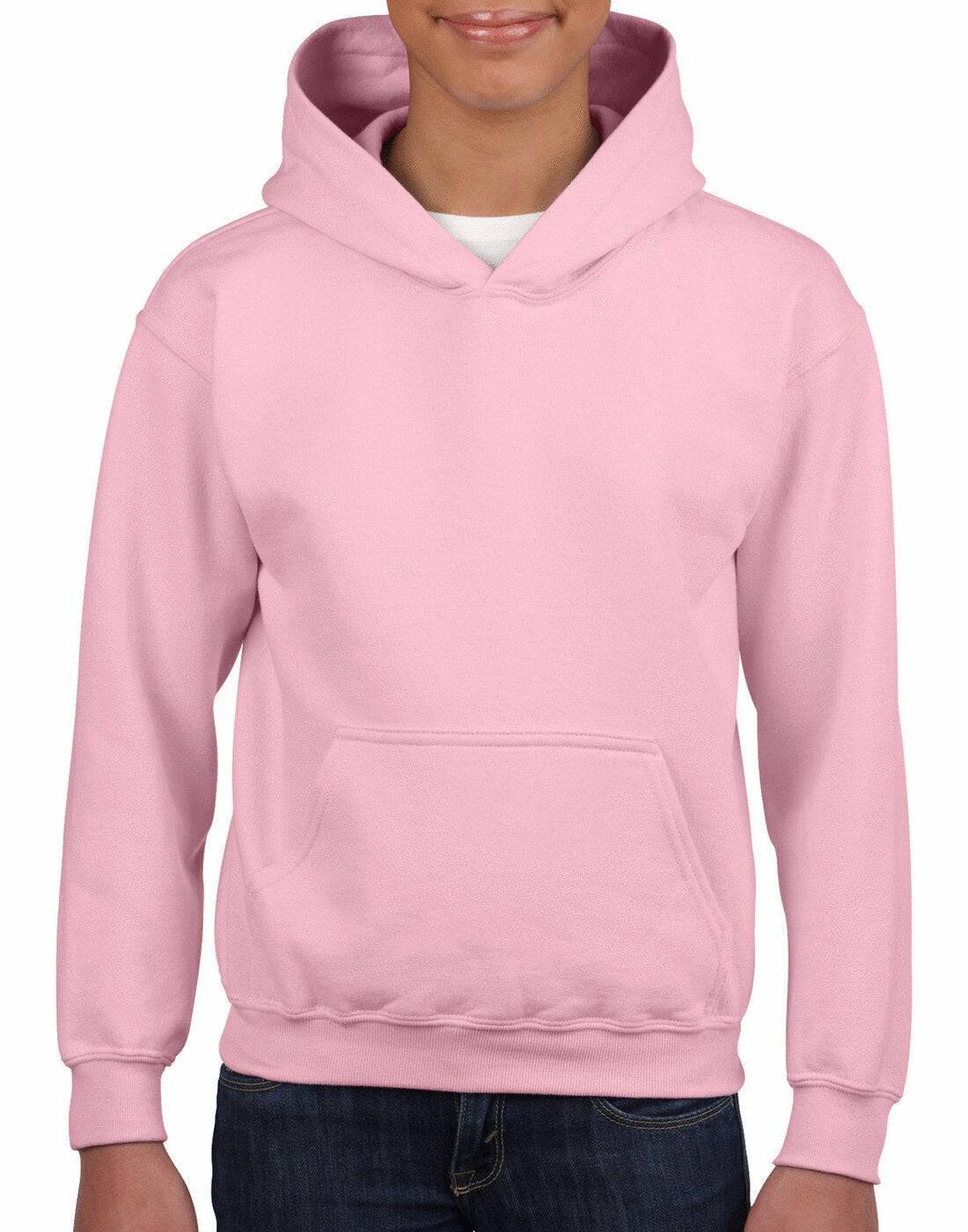 Gildan Kids Heavy Blend Hooded Sweatshirt - Light Pink