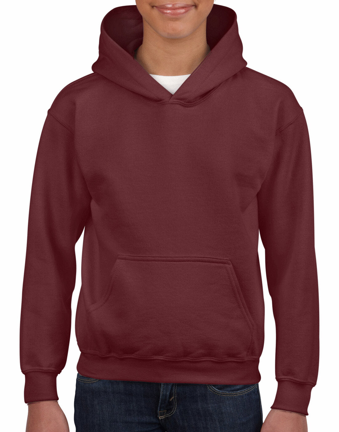 Gildan Kids Heavy Blend Hooded Sweatshirt - Maroon