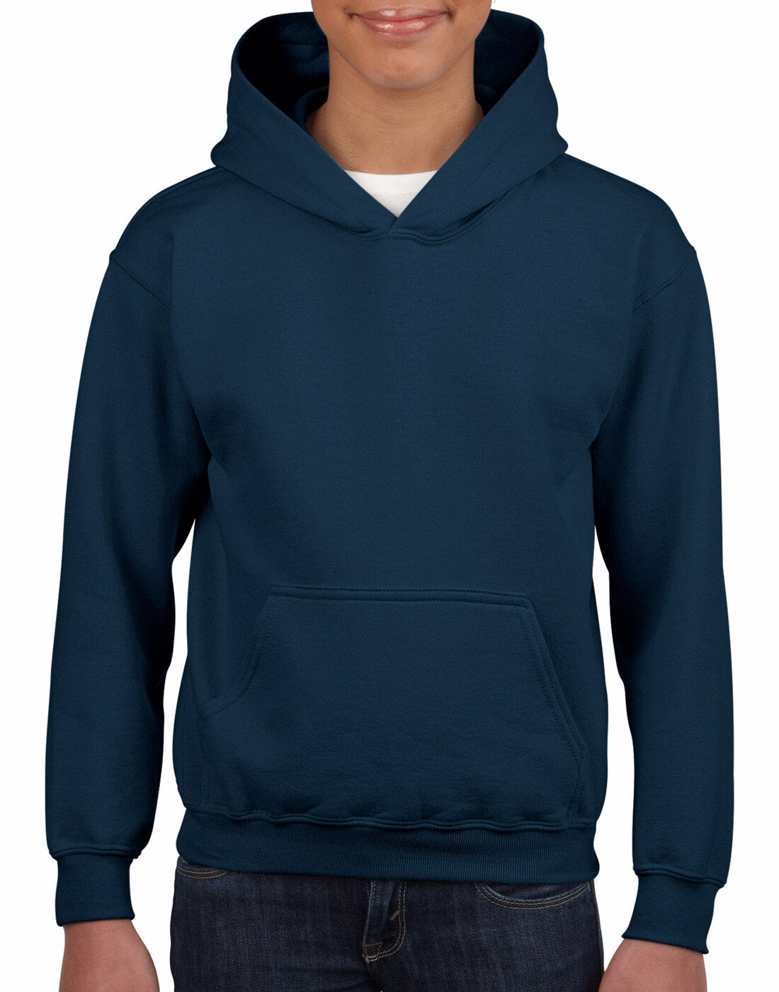 Gildan Kids Heavy Blend Hooded Sweatshirt - Navy