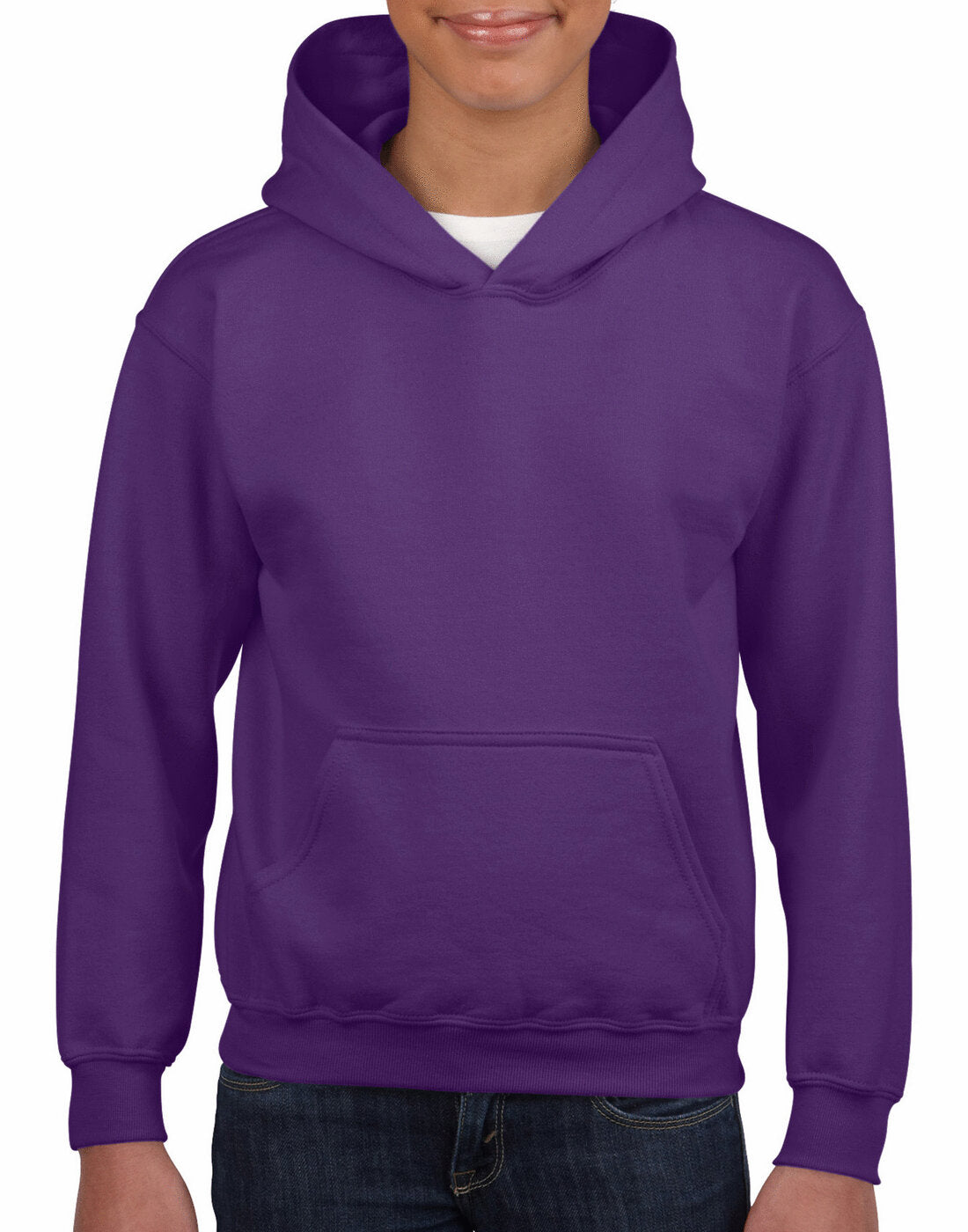 Gildan Kids Heavy Blend Hooded Sweatshirt - Purple