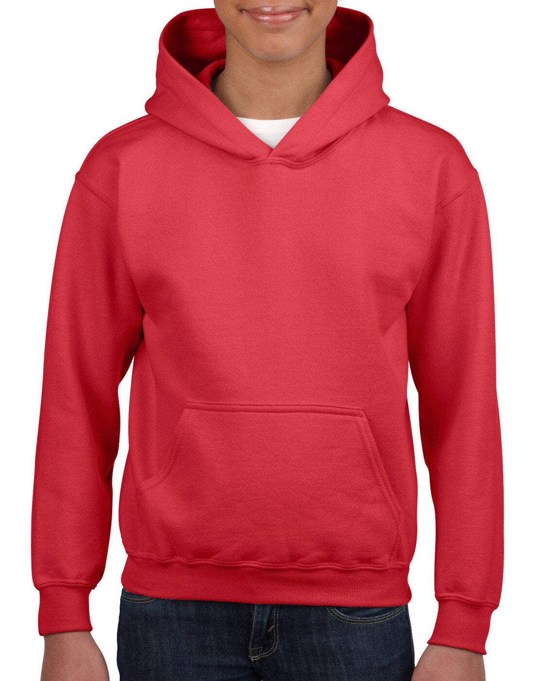 Gildan Kids Heavy Blend Hooded Sweatshirt - Red