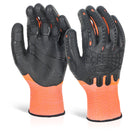Glovezilla Range Cut Resistant Fully Coated Impact Glove Orange Lge