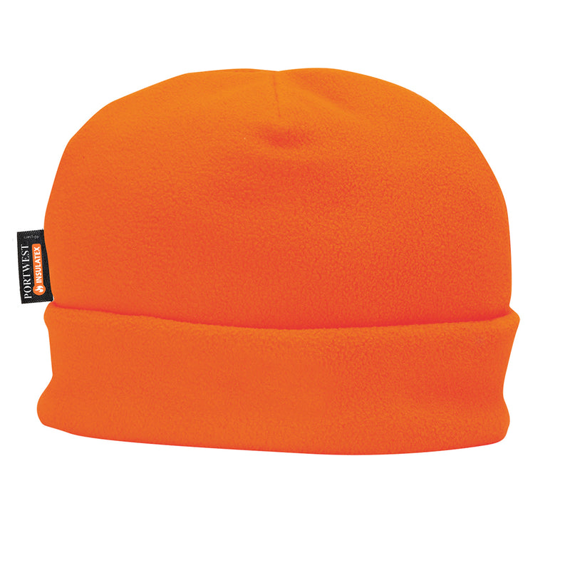 Portwest Insulatex-Lined Fleece Beanie HA10 – orange thermal fleece-lined work hat