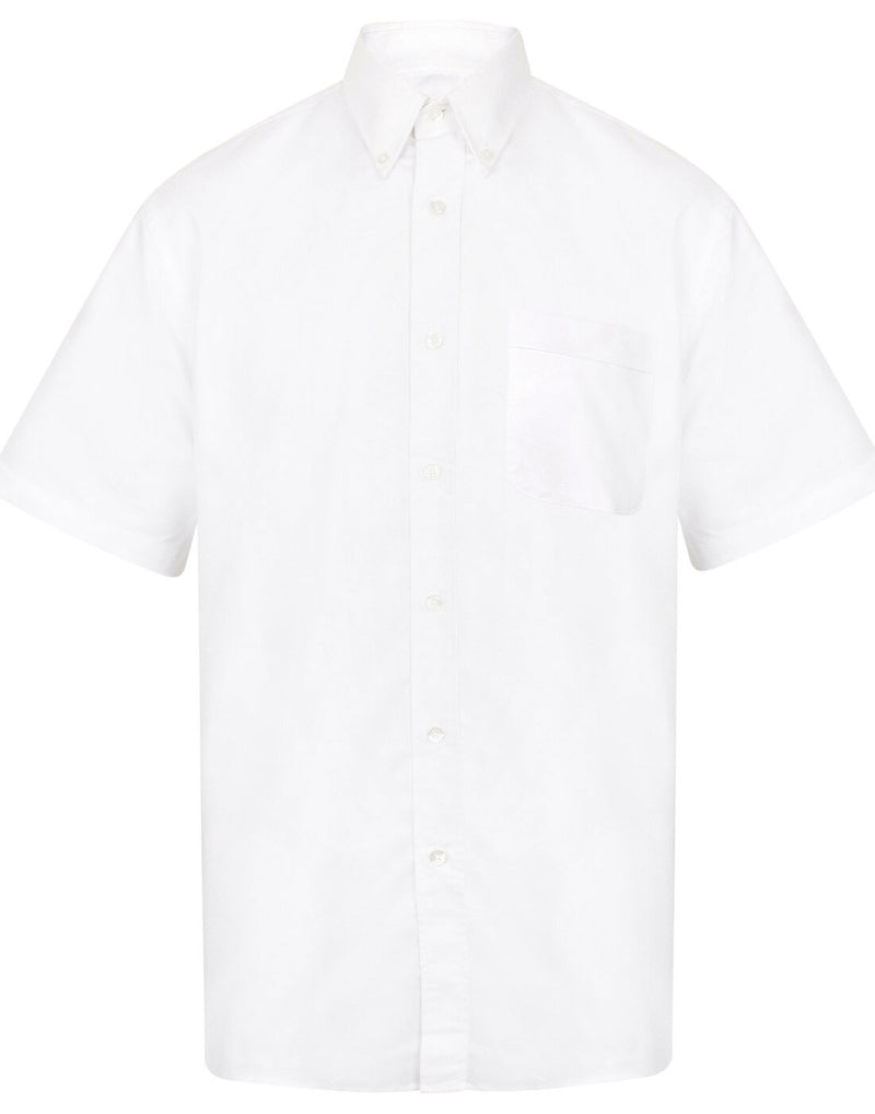 Henbury Short Sleeve Classic Oxford Shirt