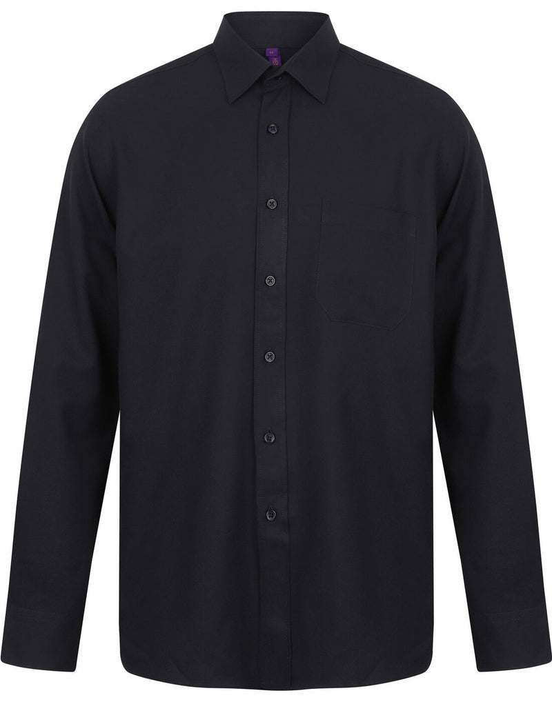 Henbury Wicking Anti Bacterial Quick Dry Long Sleeve Shirt