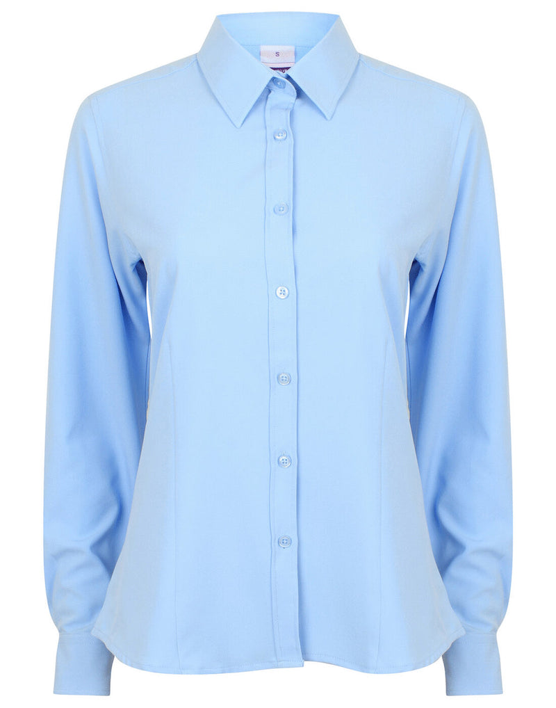 Henbury Ladies Wicking Anti Bacterial Quick Dry Long Sleeve Shirt