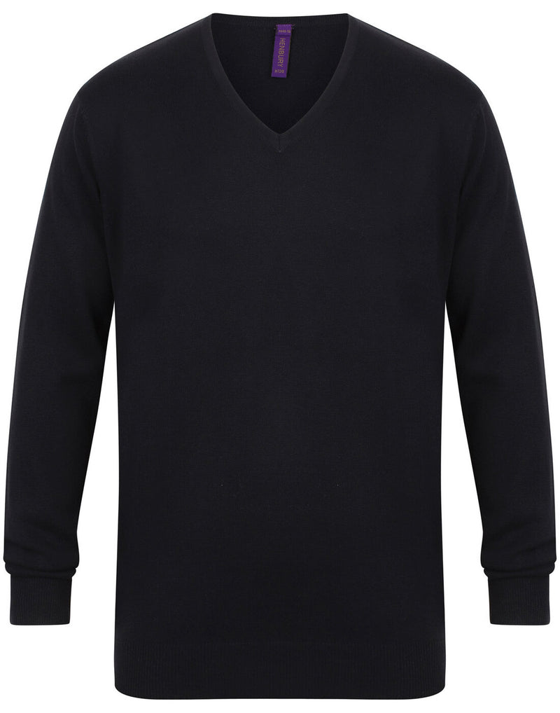 Henbury Lightweight V-Neck Jumper