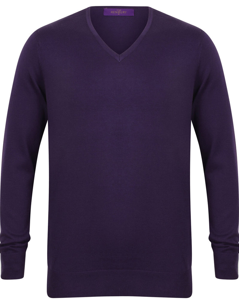 Henbury Lightweight V-Neck Jumper