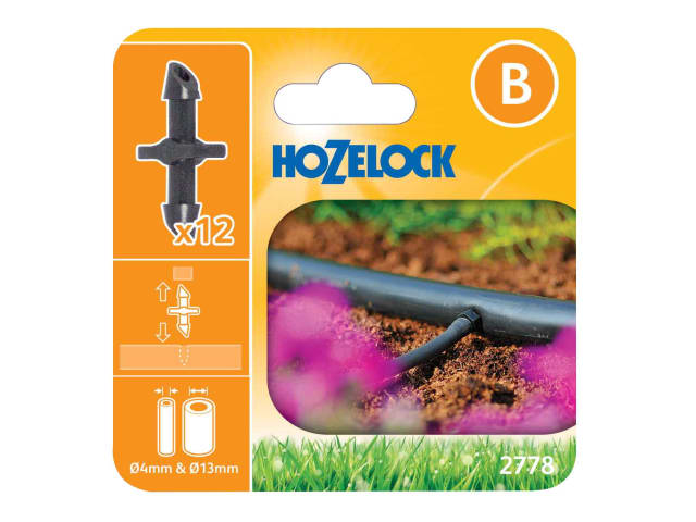 Hozelock Straight Connector 4mm, Pack of 12