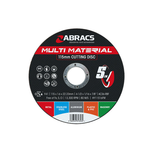 Abracs Hybrid Maxi Discs 115 X 1.6 X 22mm.
