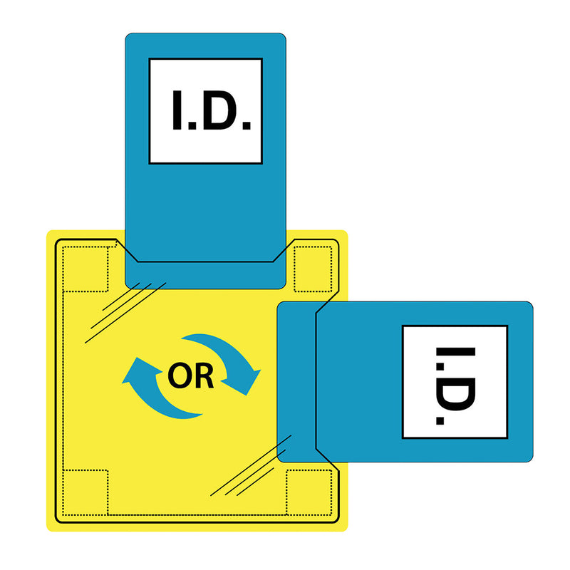Portwest Dual ID Holder Sew-On ID20 – clear identification badge holder for uniforms