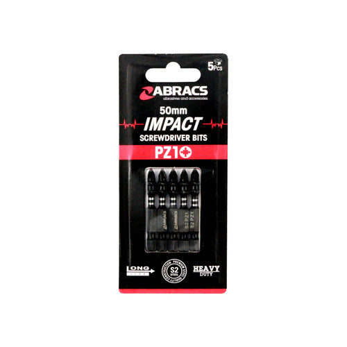 Abracs Impact Screw Driver Bit PZ2 (5pc) - 50mm