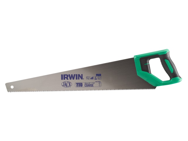 IRWIN Jack 770UHP Coarse Hardpoint Handsaw Soft Grip 550mm (22in) 7 TPI